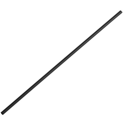 Black Unwrapped 10.25" Giant Straight Straws- Box of 150